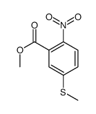 5-(甲基硫代)-2-硝基苯甲酸甲酯结构式