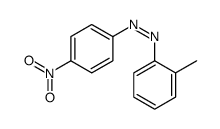 (2-methylphenyl)-(4-nitrophenyl)diazene结构式