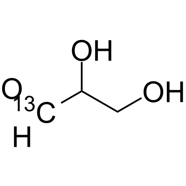 DL-[1-13C]甘油醛结构式