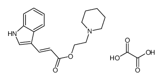 oxalic acid,2-piperidin-1-ylethyl (E)-3-(1H-indol-3-yl)prop-2-enoate结构式