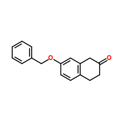 3,4-二氢-7-(苯甲氧基)-2(1H)-萘酮结构式
