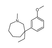 3-ethylhexahydro-3-(3-methoxyphenyl)-1-methyl-1H-azepine Structure
