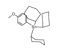 (cyclo-C6H11)3SnC6H4-p-OCH3结构式