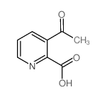 3-乙酰基-2-吡啶羧酸结构式