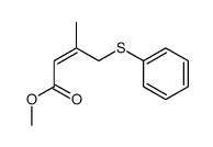 methyl 3-methyl-4-phenylthiobut-2-enoate Structure