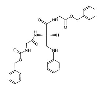 Z-Gly-AZpr(NHph)-Gly-OBzl结构式