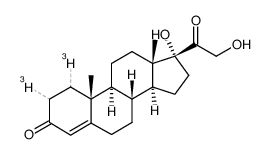 17A-HYDROXY-11-DEOXYCORTICOSTERONE-*(1,2-3H(N)) Structure