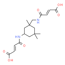 4-[[3-[[(3-carboxy-1-oxoallyl)amino]methyl]-3,5,5-trimethylcyclohexyl]amino]-4-oxo-2-butenoic acid Structure