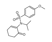 N-isopropyl p-methoxybenzenesulfonamido-2 cyclohexene-2 one结构式