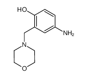 4-amino-2-(morpholinomethyl)phenol Structure