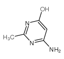 4-氨基-6-羟基-2-甲基嘧啶水合物结构式