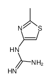 N-(2-甲基-1,3-噻唑-4-基)胍结构式