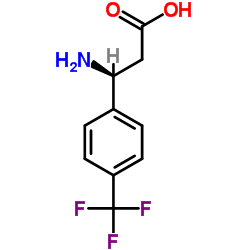 (S)-3-氨基-3-(4-三氟甲基苯基)丙酸结构式