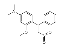 3-methoxy-N,N-dimethyl-4-(2-nitro-1-phenylethyl)aniline Structure