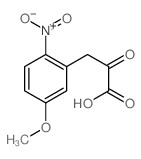 3-(5-methoxy-2-nitro-phenyl)-2-oxo-propanoic acid结构式
