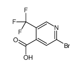 2-Bromo-5-(trifluoromethyl)isonicotinic acid Structure