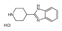 2-Piperidin-4-yl-1H-benzoimidazole hydrochloride Structure