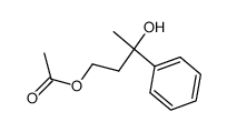 (+-)-(3-hydroxy-3-phenyl-butyl)-acetate Structure