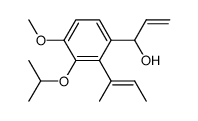 1-[3-isopropoxy-4-methoxy-2-(1-methyl-1-propenyl)phenyl]-2-propen-1-ol结构式