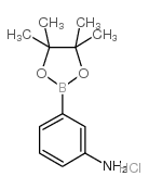 3-(4,4,5,5-TETRAMETHYL-1,3,2-DIOXABOROLAN-2-YL)ANILINE HYDROCHLORIDE structure