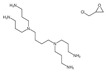 2-(chloromethyl)oxirane,N,N,N',N'-tetrakis(3-aminopropyl)butane-1,4-diamine Structure