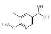 5-氟-6-甲氧基吡啶-3-硼酸结构式