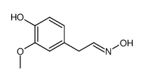 (4-hydroxy-3-methoxy-phenyl)-acetaldehyde-oxime结构式