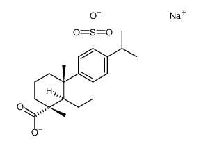 12-sulfodehydroabietic acid disodium salt Structure