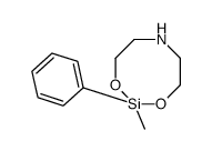 2-methyl-2-phenyl-1,3,6,2-dioxazasilocane结构式