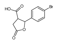 2-(4-bromo-phenyl)-5-oxo-tetrahydro-furan-3-carboxylic acid Structure