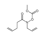 methyl [pent-4-enoyl(prop-2-enyl)amino] carbonate结构式
