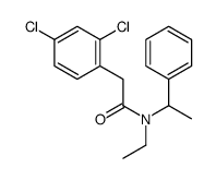 2-(2,4-dichlorophenyl)-N-ethyl-N-(1-phenylethyl)acetamide结构式