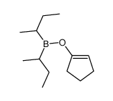 di(butan-2-yl)-(cyclopenten-1-yloxy)borane结构式