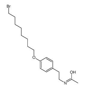 N-[2-[4-(8-bromooctoxy)phenyl]ethyl]acetamide Structure