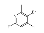 3-Bromo-6-fluoro-4-iodo-2-methylpyridine Structure