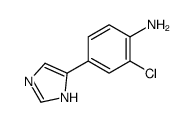 2-CHLORO-4-(1H-IMIDAZOL-4-YL)-PHENYLAMINE结构式