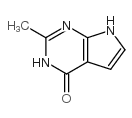 2-甲基-1H-吡咯并[2,3-d]嘧啶-4(7H)-酮结构式