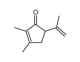 2,3-dimethyl-5-prop-1-en-2-ylcyclopent-2-en-1-one Structure