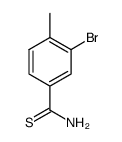 3-Bromo-4-methyl-thiobenzamide结构式