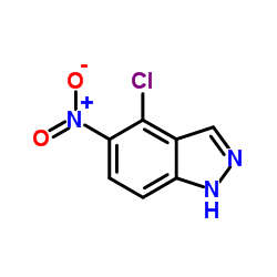 4-Chloro-5-nitro-1H-indazole structure