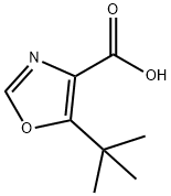 5-叔丁基-1,3-噁唑-4-羧酸结构式
