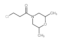 4-(3-氯丙酰基)-2,6-二甲基吗啉结构式