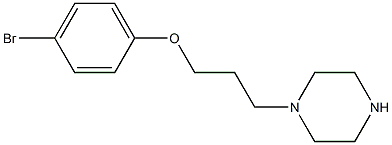 1-[3-(4-bromophenoxy)propyl]Piperazine结构式