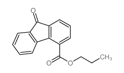 propyl 9-oxofluorene-4-carboxylate structure