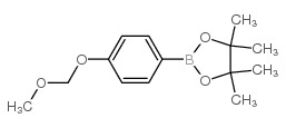 2-(4-甲氧基甲氧基-苯基)-4,4,5,5-四甲基-[1,3,2]二氧杂硼烷结构式