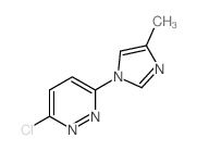 3-氯-6-(4-甲基-1H-咪唑-1-基)哒嗪结构式