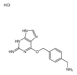 6-[[4-(aminomethyl)phenyl]methoxy]-7H-purin-2-amine,hydrochloride结构式