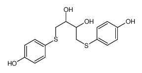 1,4-bis[(4-hydroxyphenyl)sulfanyl]butane-2,3-diol Structure