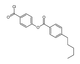 (4-carbonochloridoylphenyl) 4-pentylbenzoate Structure