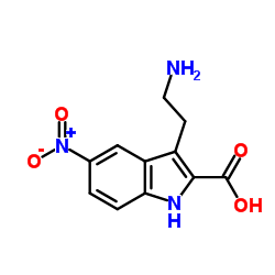 3-(2-Aminoethyl)-5-nitro-1H-indole-2-carboxylic acid Structure